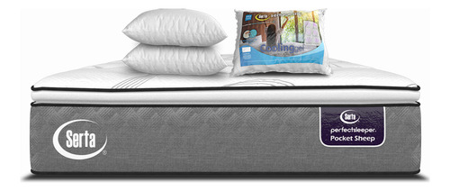 Colchón Serta Individual Sheepconfort + 2 Almohadas Memory
