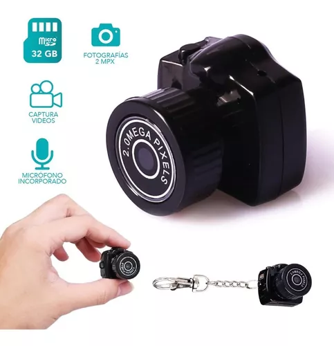 Mini Camara Oculta Pequeña Micrófono Seguridad Hd Uso Espionaje Bateria De Litio Soporta Sd