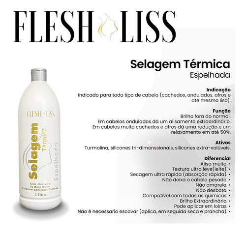 Selagem Produto Profissional Salão Beleza Alisamento Cabelo