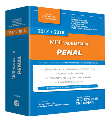 Livro Mini Vade Mecum Penal - 2017 / Patricia Vanzolini