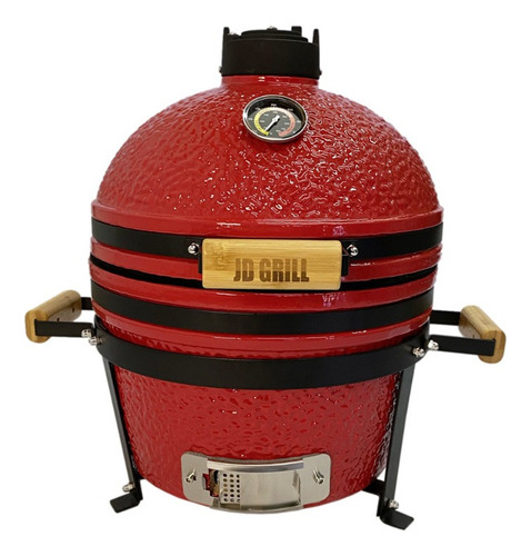 Parrilla Kamado Jd Grill Ahumador 16 Pulgadas Mesa Colorado Color Rojo