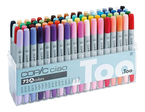 Juego De Rotuladores De Copic Marker, 72 Colores, Nivel Inte