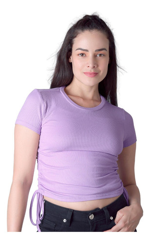 Playera Moda Mujer Stfashion Lila 61904235 Rib