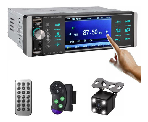 Radio Multimedia Pantalla Tactil Bluetooth + Cámara Reversa