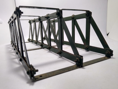 Imagen 9 de 9 de Nico Puente Doble 29cm Metal. Armado. Meccano? H0 (cpv 21)