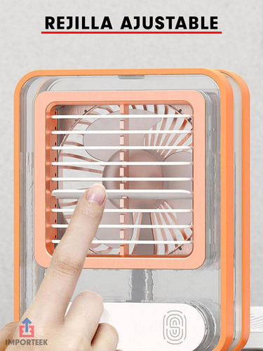 20pz Ventilador Humidificador Lampara Led Escritorio Recarga