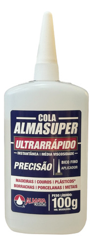 Cola Instantânea Almasuper Precisão 100g Bico Fino