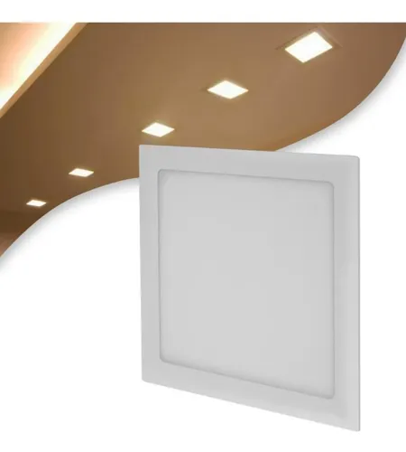 Panel Led 30w Incrustar Certificada Cuadrado 29,5cm X6 Und