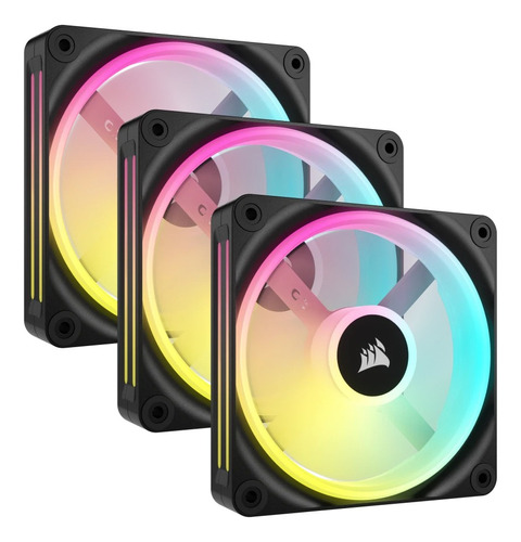 Kit De 3 Ventiladores Corsair Icue Link Qx120 Rgb 120mm Ngo