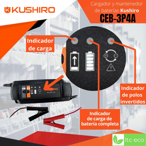 Cargador Baterías Mantenedor 6v 12v Auto Moto Portatil 3p 4a