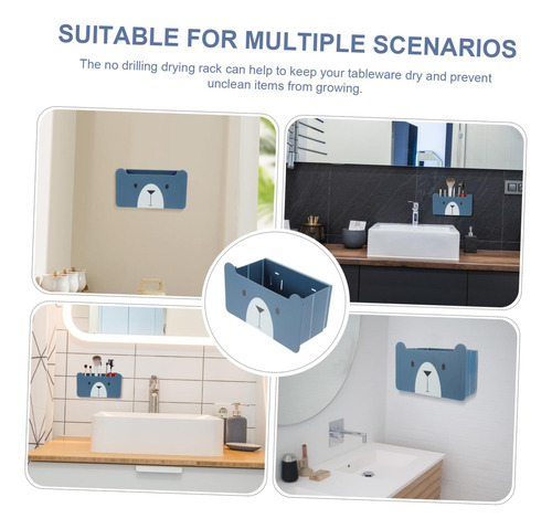 Fe Cesta Desagüe Multifuncional Con Organizador Plegable