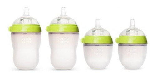 Comotomo Baby Bottles Baby Feeding Green Pack 4 Dos Botellas