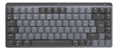 Teclado Logitech Mx Mechanical Mini Bt Usb Bolt Graphite Grafito Español España