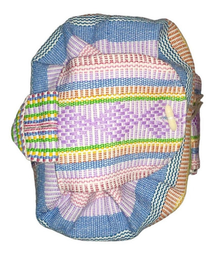 Mochilas Coloridas Mexicanas, Mxtzc-001, 1 Pza, 10kg, Rosa/a Color Rosa/ Amarillo/ Verde