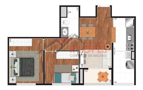 Imagem 13 de 30 de Apartamento Em Condomínio Para Venda No Bairro Parque São Jorge, 2 Dorm, 1 Vaga, 47,98 M - 1989