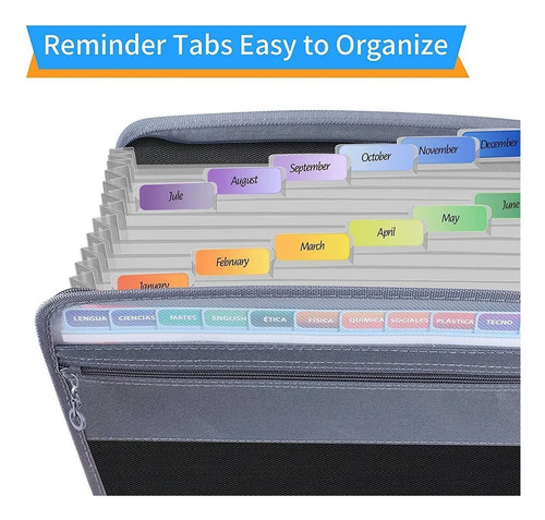Organizador De Archivos De 13 Compartimentos, 2 Piezas