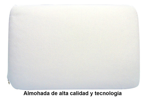 Imagen 3 de 9 de Almohada Inteligente Viscoelastica Termosensible 61x40x14 Cm