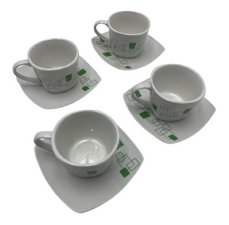 4 Taza Cafe Con Plato Porcelana Holstein D. 5847 Salida Xavi