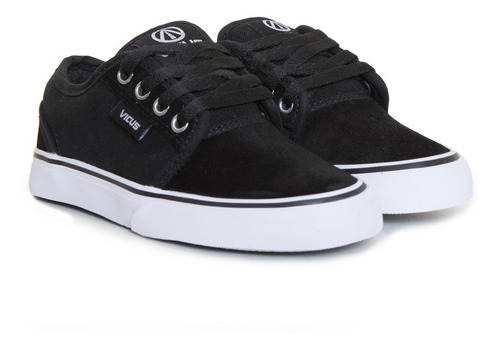 Imagen 2 de 5 de Zapatillas Vicus Folk Niños Gamuza/lona Negro