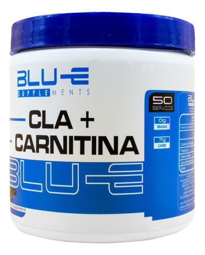 Cla + Carnitina Blu-e Supplements 500 G Varios Sabores