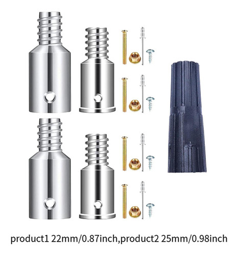 Reemplazo De Punta Roscada Metal Resistente, 22 Mm Y 25 Mm