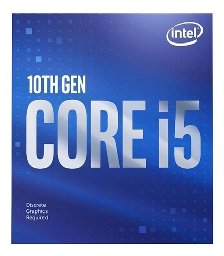 Imagen 1 de 3 de Procesador gamer Intel Core i5-10400F BX8070110400F de 6 núcleos y  4.3GHz de frecuencia