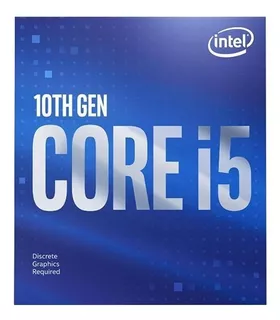 Procesador gamer Intel Core i5-10400F BX8070110400F de 6 núcleos y 4.3GHz de frecuencia sin gráfica integrada