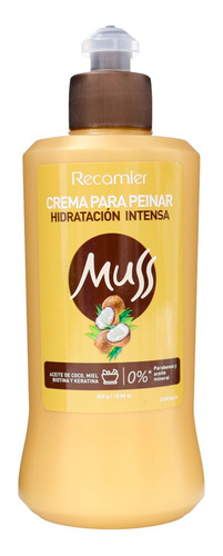 Crema Para Peinar Muss Hidratación Intensa - Coco, Miel