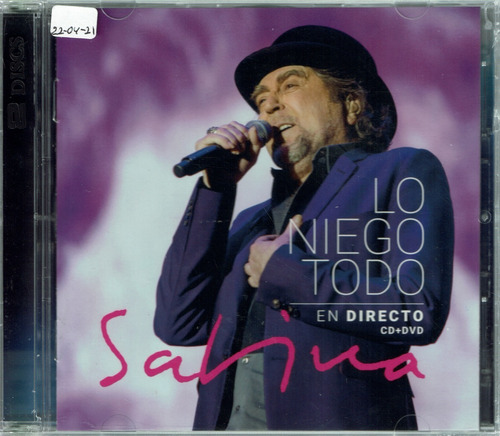 Joaquin Sabina Lo Niego Todo En Directo Cd+dvd