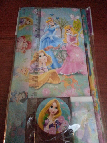 Set Escolar De 5 Piezas De Las Princesas Disney