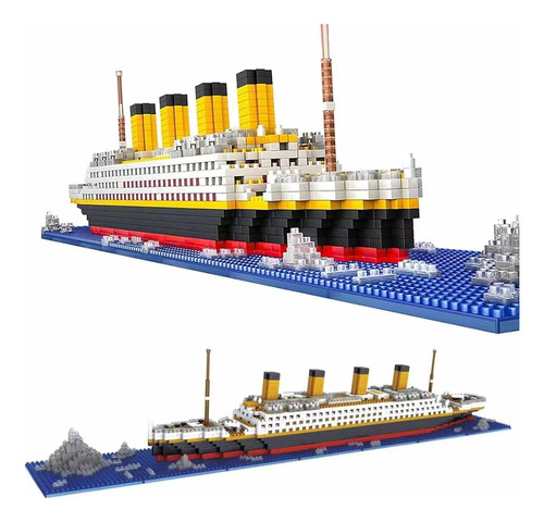 Titanic Ship Micro Mini Building Blocks Set, 1860 Pcs 3d Puz