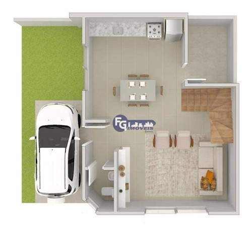Imagem 29 de 30 de Sobrado Com 3 Dormitórios À Venda, 125 M² Por R$ 419.900,00 - Pinheirinho - Curitiba/pr - So0113