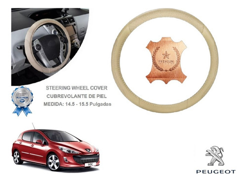Funda Cubrevolante Beige Piel Peugeot 308 2010 A 2021