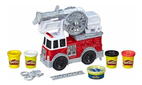 Imagen 2 de 4 de Plastilina Play Doh Wheels Camión Bomberos