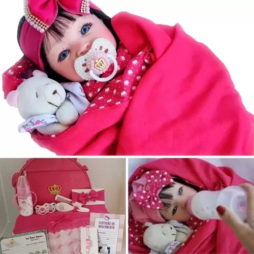 Bebe Reborn Menina Promoção Perolas - Pronta Princesa