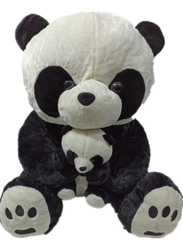 Peluche Oso Panda Con Bebe 55cm 