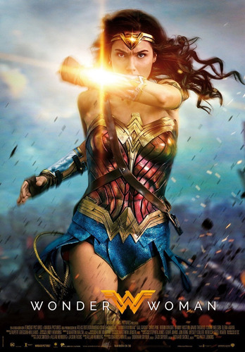 Posters Wonder Woman Lona Vinilica Cine Peliculas 90x60 Cm