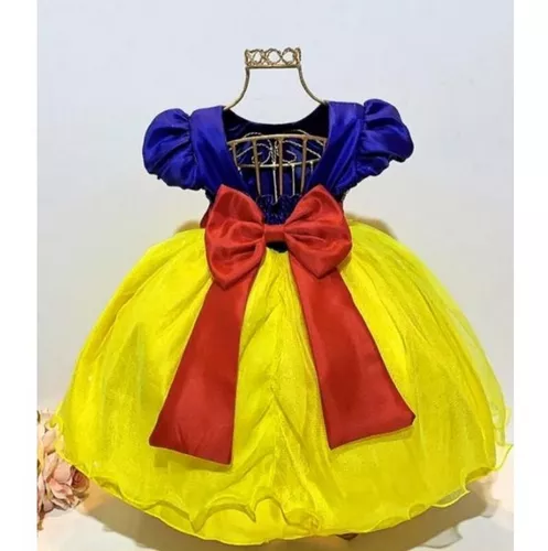 Vestido de Festa Princesa Infantil Bebê Menina