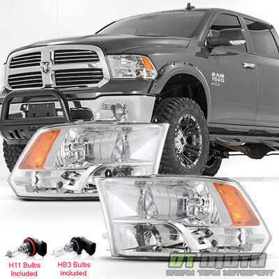 For 2009-2018 Dodge Ram 1500 2500 3500 Quad Style Headli Yyk