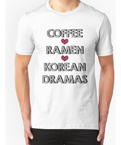 Franela  Café Ramen Dramas Coreanos