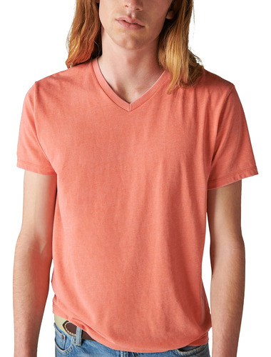 Lucky Brand Camiseta Venice Burnout Con Cuello En V Para Hom