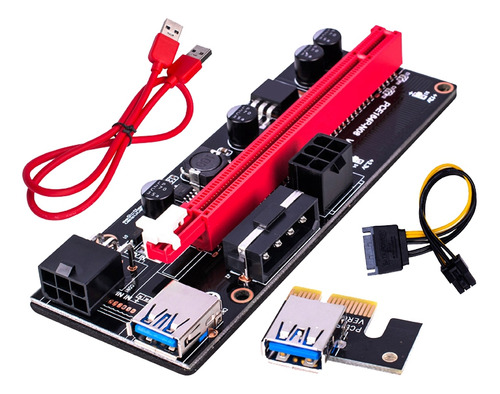 Extensor Pci-e Pci Express Riser Cable De Extensión Usb 3.0