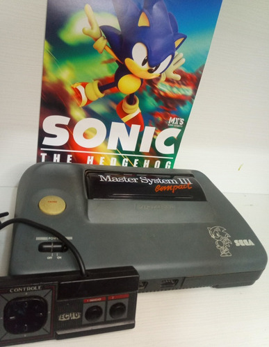 Master System 3 + Sonic Na Memória + Controle Original 