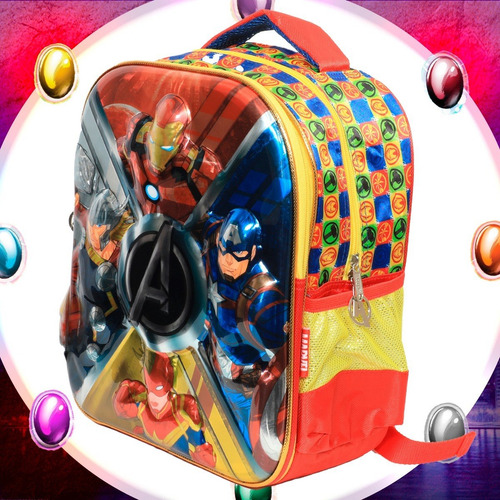 Imagen 3 de 7 de Mochila Spiderman Venom Avengers Marvel Escolar Original
