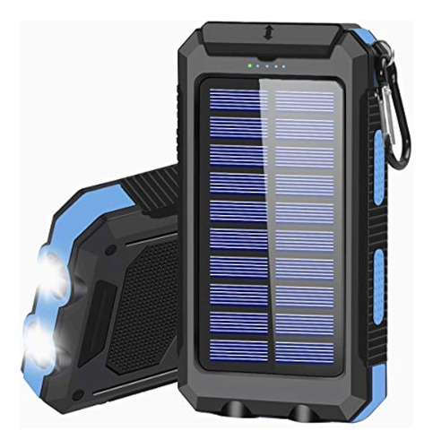 Cargador Solar 20000mah Banco De Energía Solar Portátil Para