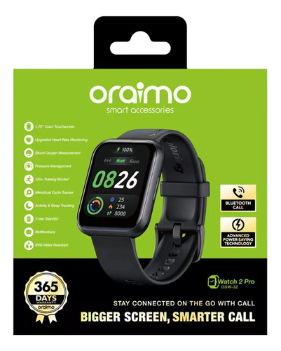 Reloj Inteligente Oraimo Watch 2 Pro Ip68 Bluetooth Táctil