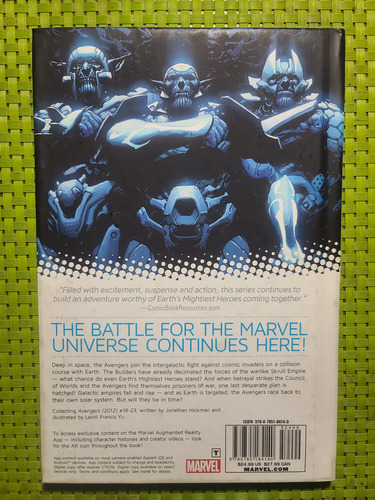 Marvel Comics Infinity New Avengers # 4 Tapa Dura