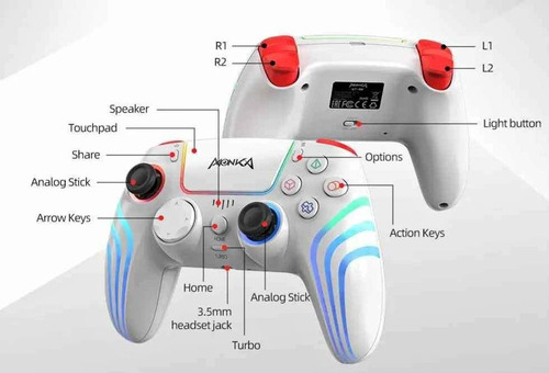 Control De Juego Inalambrico Ps4/ps3/bluetooth/android