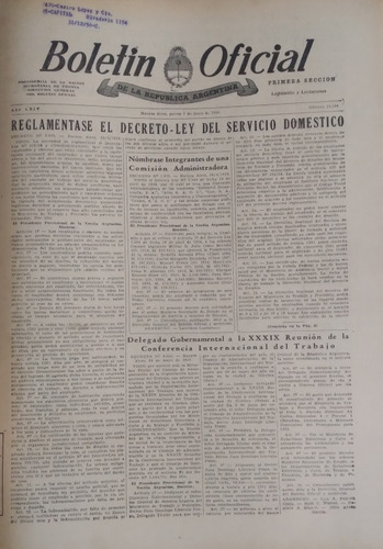 Boletin Oficial Republica Argentina 7 De Junio De 1956
