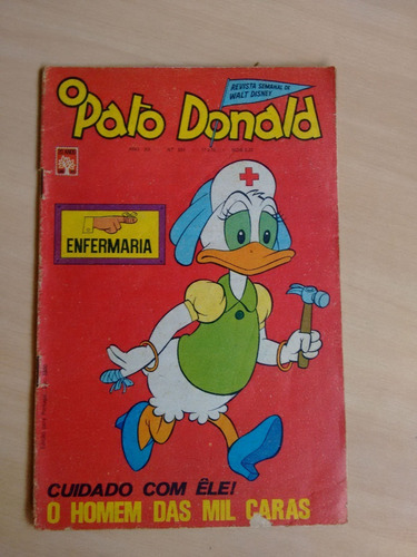 Hq Gibi Pato Donald Walt Disney 954 Ano 1970 Enfermeira 404n (Usado)